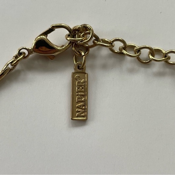 Napier Gold Disk Necklace - Picture 13 of 14